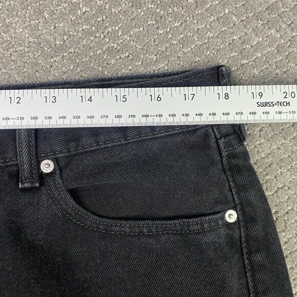 Levi's 505 Regular Leg Fit Straight Jeans Men's 38 x 30 Fit 36.5 x 29 Black 0260 - Picture 10 of 14